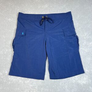 Ralph Lauren Polo Shorts Swimwear Size Medium Blue Board Swim Trunks Pony